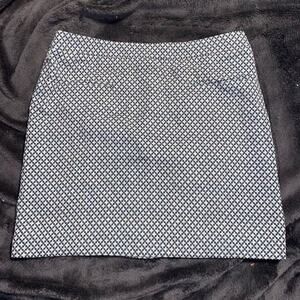 Stella McCartney Multicolor Knit Grid Patterned Geometric Mini Skirt Size US 6